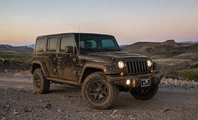 Muddy Jeep before detailing